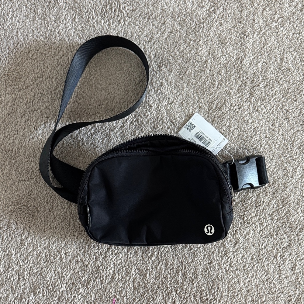 lululemon athletica Black Belt Bag with Logo